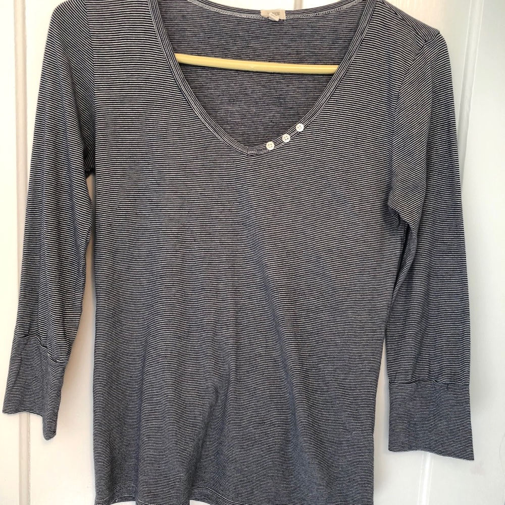 J. Crew Blue Striped Tee